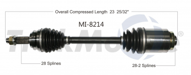    CV Axle Shaft SA MI-8214