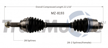    CV Axle Shaft SA MZ-8193