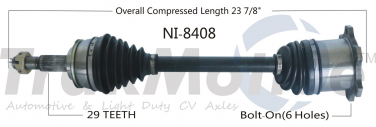    CV Axle Shaft SA NI-8408