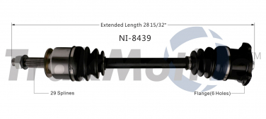    CV Axle Shaft SA NI-8439