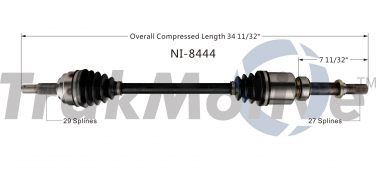    CV Axle Shaft SA NI-8444