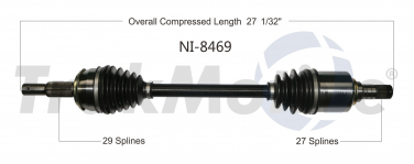    CV Axle Shaft SA NI-8469