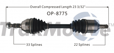    CV Axle Shaft SA OP-8775