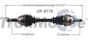    CV Axle Shaft SA OP-8779