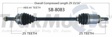    CV Axle Shaft SA SB-8083