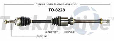    CV Axle Shaft SA TO-8228