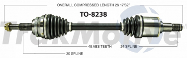    CV Axle Shaft SA TO-8238