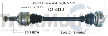    CV Axle Shaft SA TO-8310