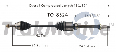    CV Axle Shaft SA TO-8324