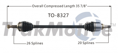    CV Axle Shaft SA TO-8327