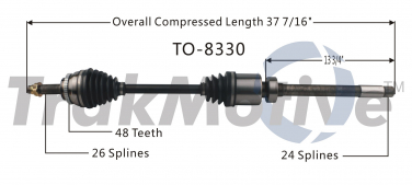    CV Axle Shaft SA TO-8330