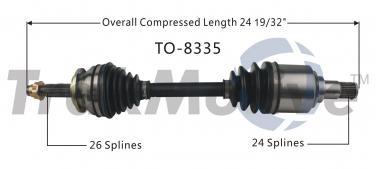    CV Axle Shaft SA TO-8335