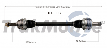    CV Axle Shaft SA TO-8337