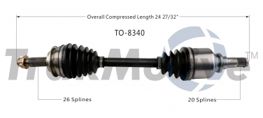    CV Axle Shaft SA TO-8340