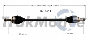    CV Axle Shaft SA TO-8344