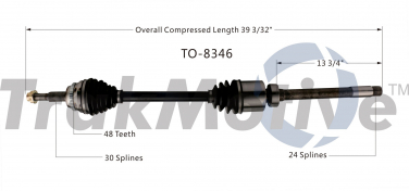    CV Axle Shaft SA TO-8346