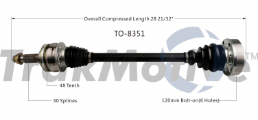    CV Axle Shaft SA TO-8351