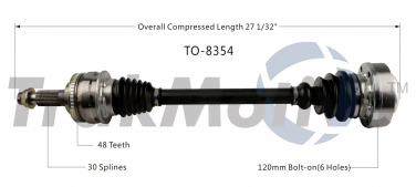    CV Axle Shaft SA TO-8354