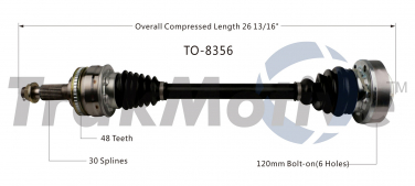    CV Axle Shaft SA TO-8356