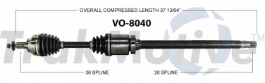    CV Axle Shaft SA VO-8040