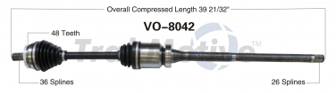    CV Axle Shaft SA VO-8042