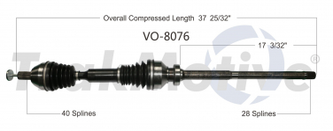    CV Axle Shaft SA VO-8076