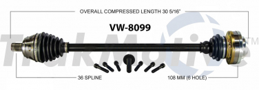    CV Axle Shaft SA VW-8099