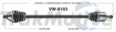    CV Axle Shaft SA VW-8103